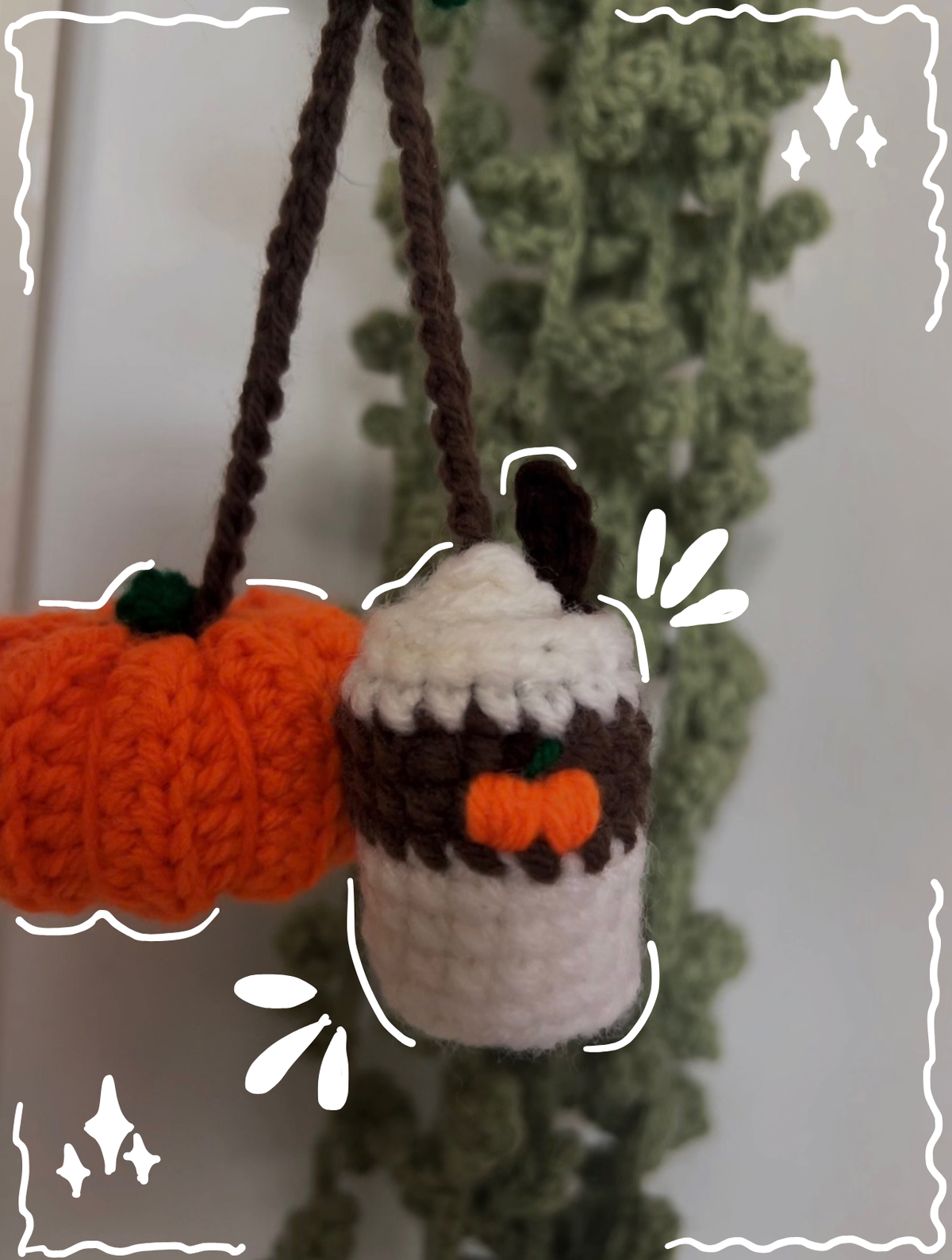 Pumpkin Spice decor hanger 🍂☕🎃