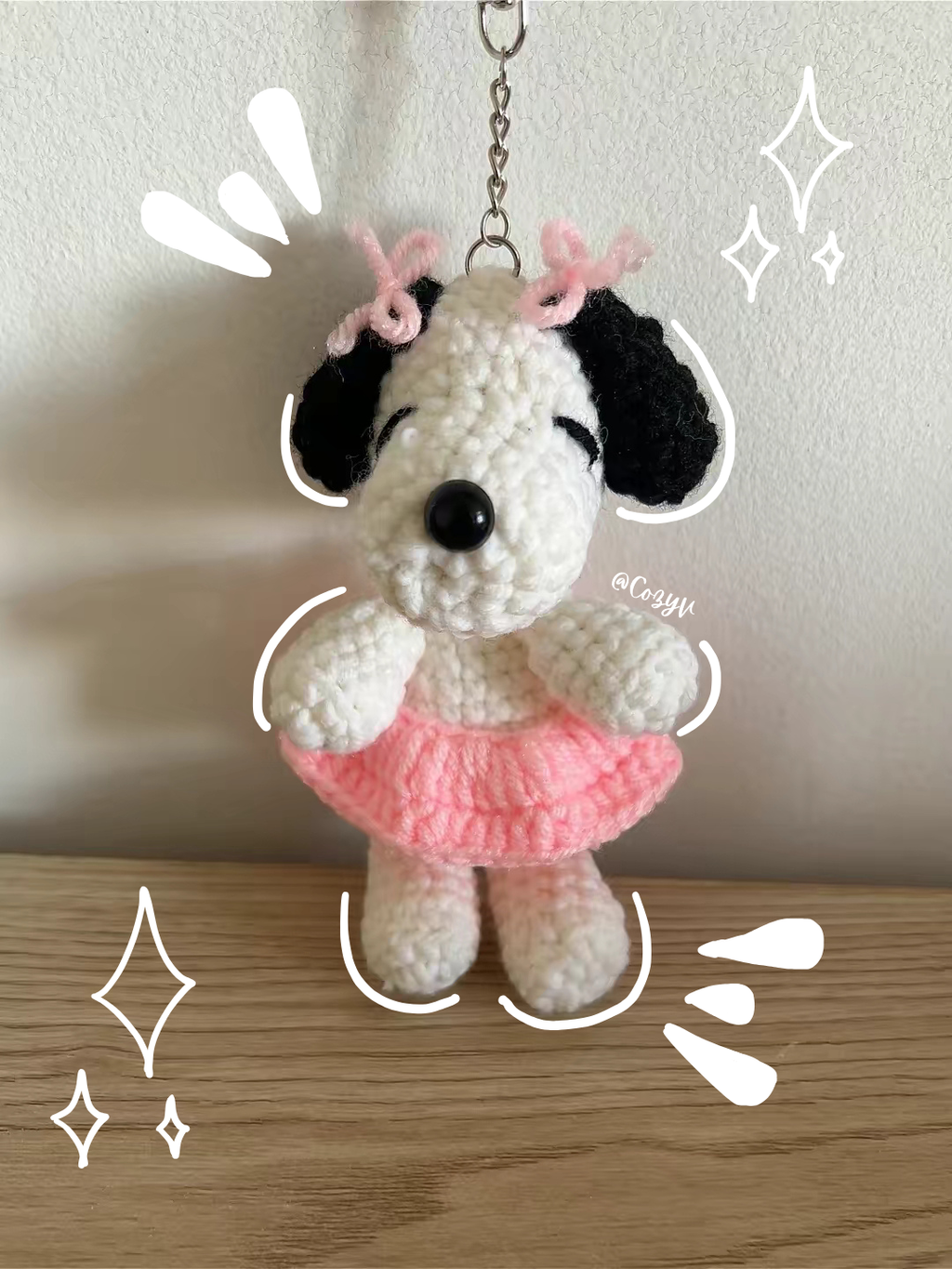 Dancing Snoopy keychains ⋆˚🐾˖°