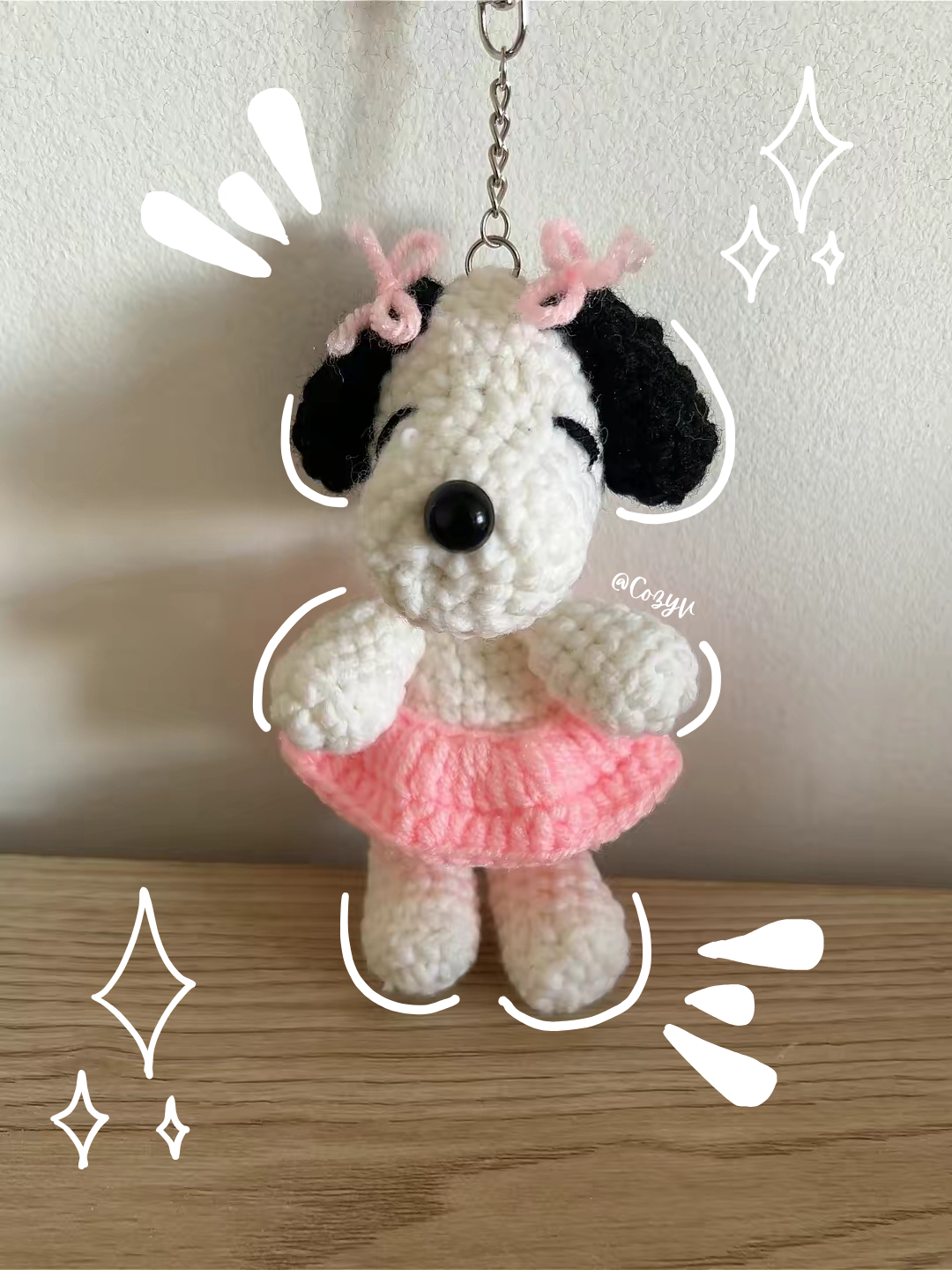 Dancing Snoopy keychains ⋆˚🐾˖°