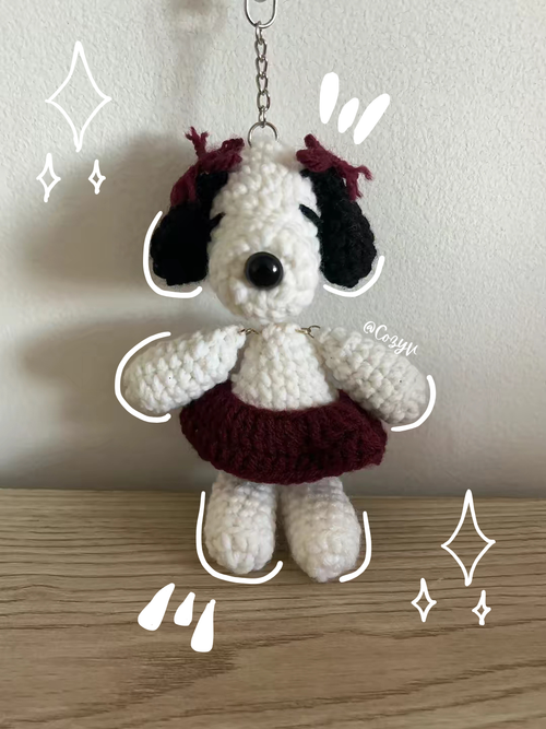 Dancing Snoopy keychains ⋆˚🐾˖°