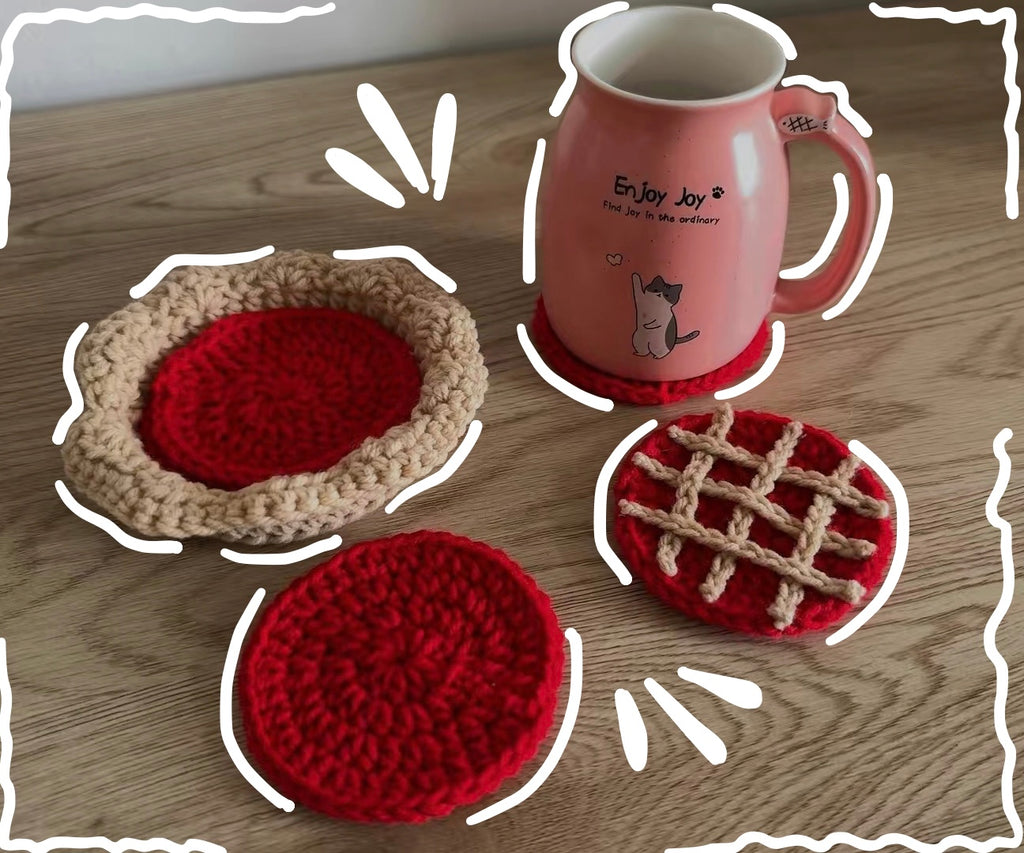Apple pie coaster set