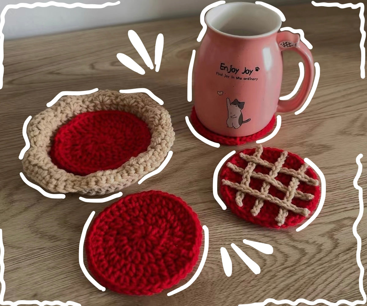 Apple pie coaster set
