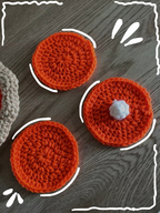Pumpkin pie coaster set