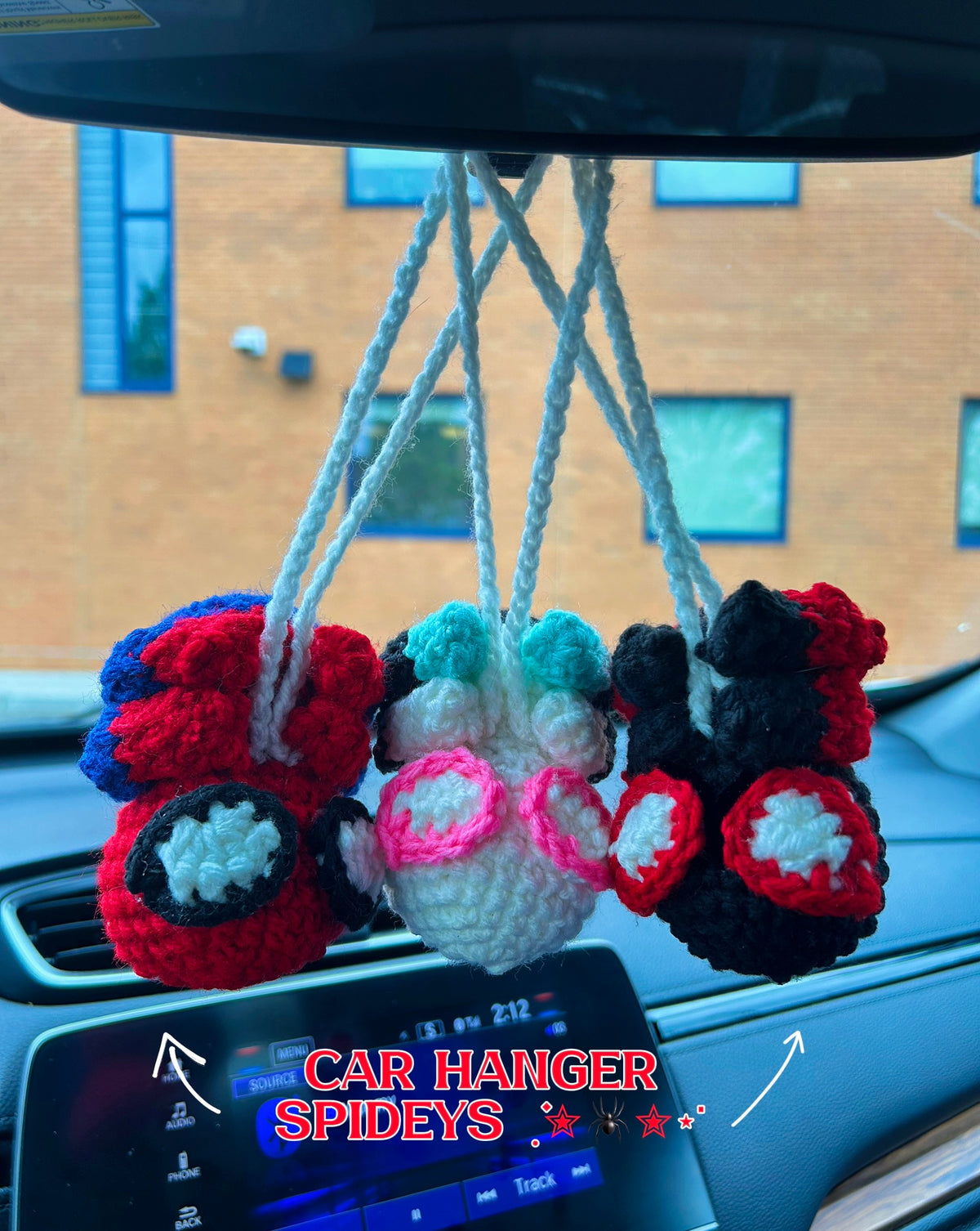 Spiderman Car Hangers 🕸️๋࣭ ⭑