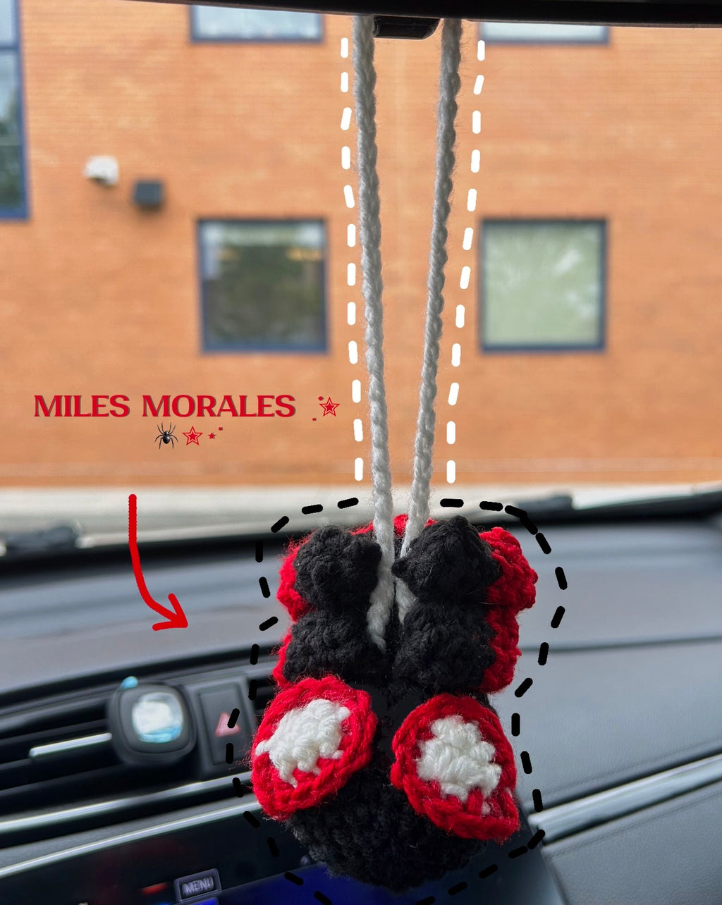 Spiderman Car Hangers 🕸️๋࣭ ⭑