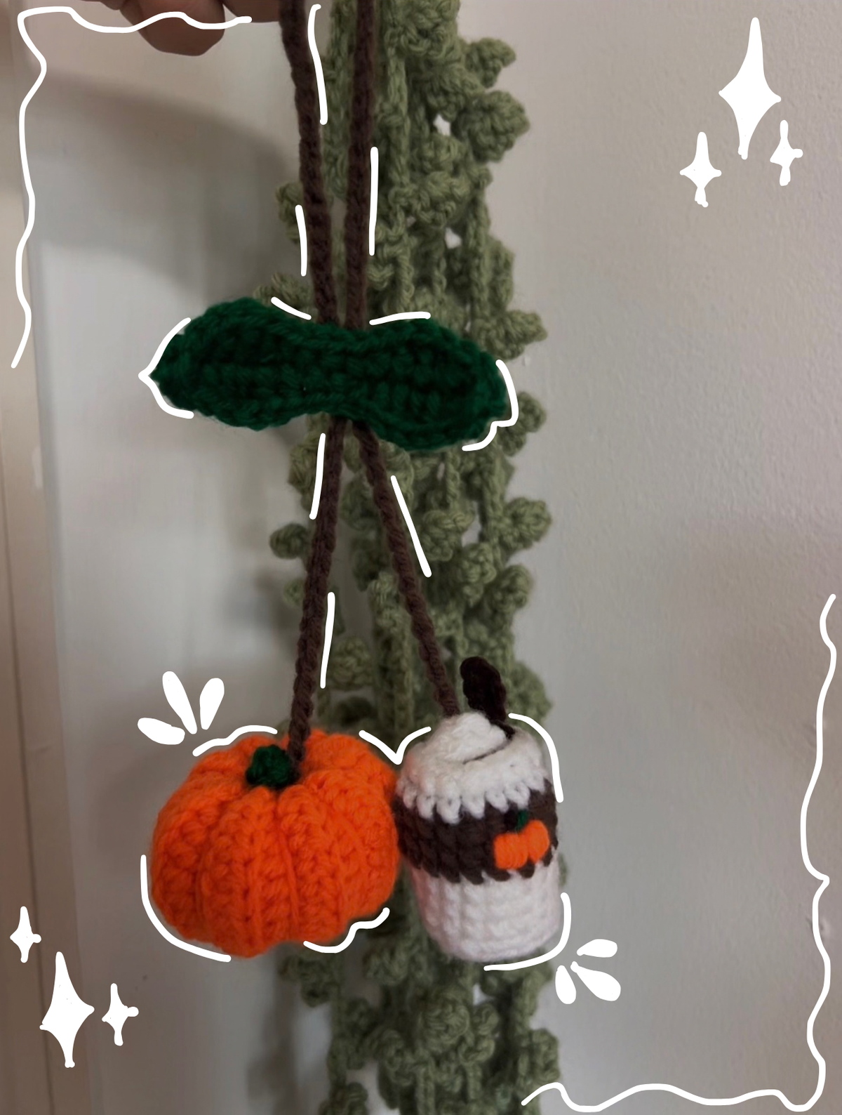 Pumpkin Spice decor hanger 🍂☕🎃