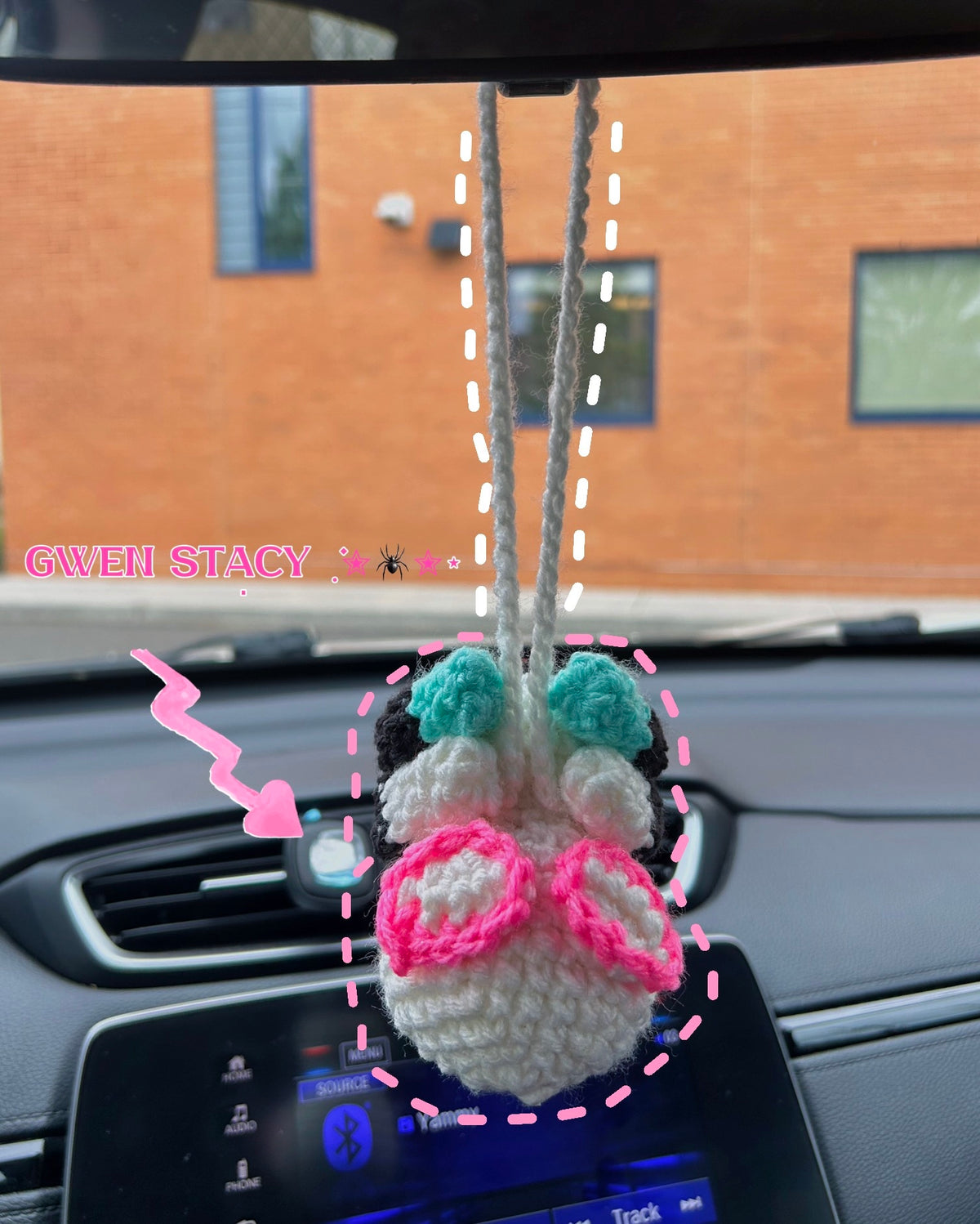 Spiderman Car Hangers 🕸️๋࣭ ⭑