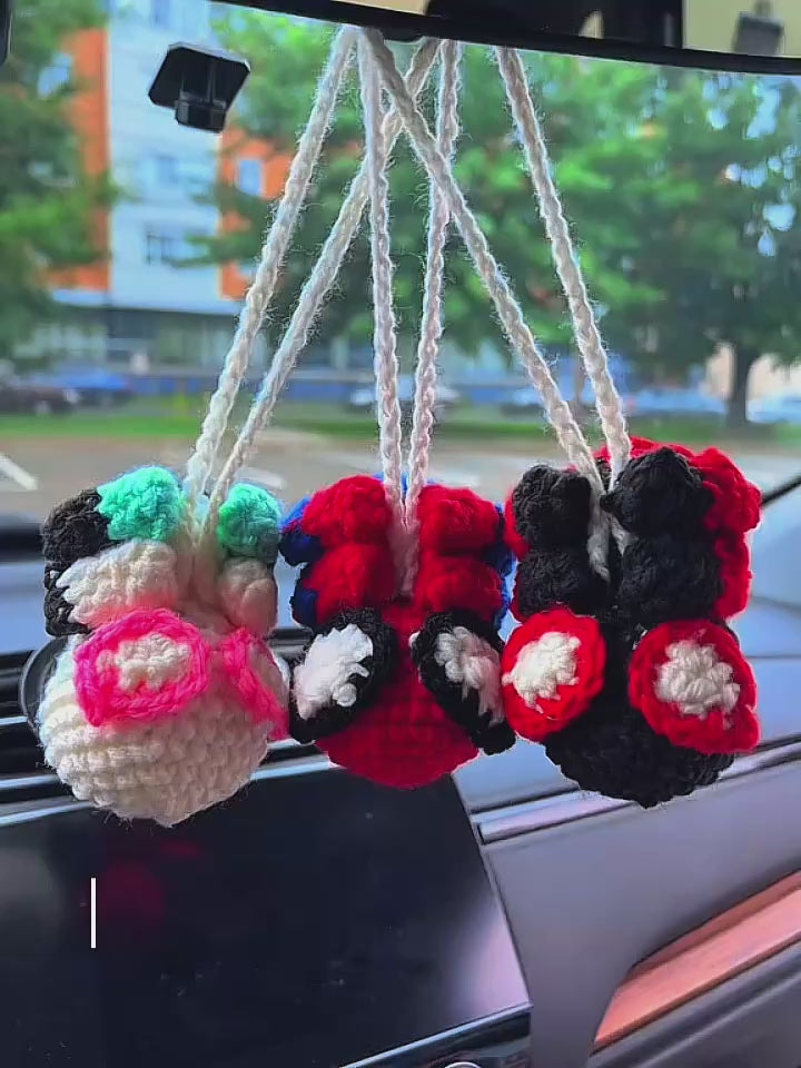Spiderman Car Hangers 🕸️๋࣭ ⭑